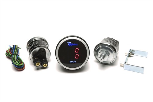Ta technix Digital Doppeldruckanzeige Negro Ø 52mm Iluminación Rojo 0-15, 2 BAR