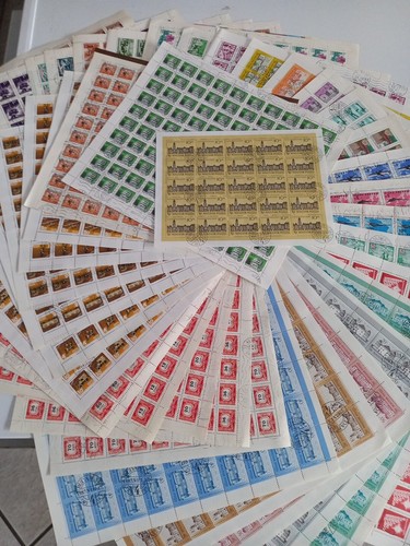 1000 Francobolli mondo più 500 ordinari nv, us, con quartine, blocchi e 10 buste - Afbeelding 12 van 21