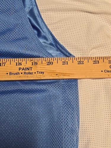 Vintage STARTER Basketball Jersey Mens MEDIUM BLUE BLUE Reversible Practice Mesh - Picture 11 of 12