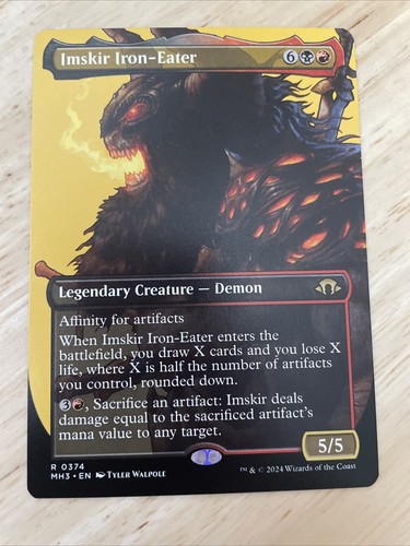MTG Imskir Iron-Eater Borderless Regular Modern Horizons 3 #0374 Rare MH3 NM/M