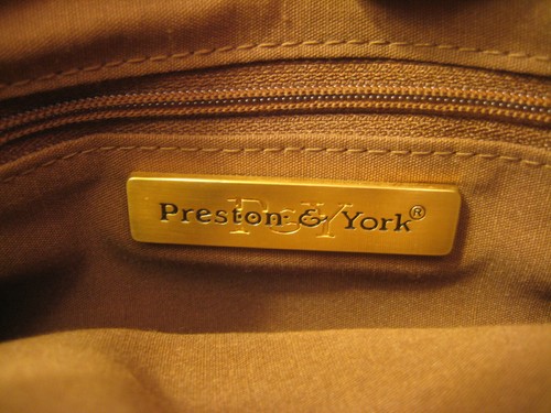 Preston & York Brown Leather Shoulder Handbag-Never Used No Tags - Picture 3 of 5