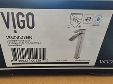 VIGO Deck Mounted High Arc Silver Kitchen Faucet - VG03007BN