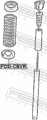 FEBEST FDSI-CBVR Spring Cap for ,FORD,FORD USA - Bild 2 von 3
