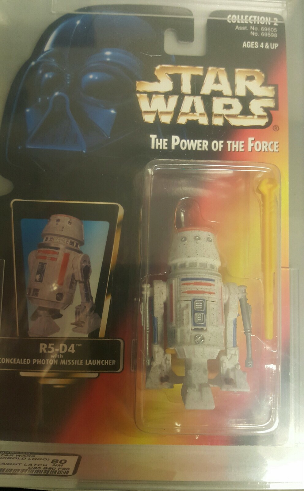 1996 Star Wars AFA Graded POTF2 R5-D4 No warning Straight Latch 80NM 1996 Star Wars AFA Graded POTF2 R5-D4 No warning Straight Latch 80NM