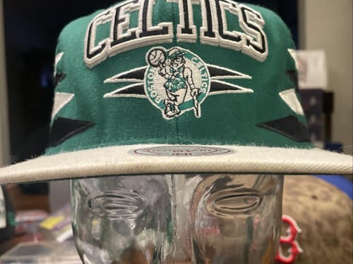 BOSTON CELTICS CORTE DIAMANTE GORRA SNAPBACK MITCHELL & NESS DOS TONOS CÚPULA VERDE - Imagen 11 de 24
