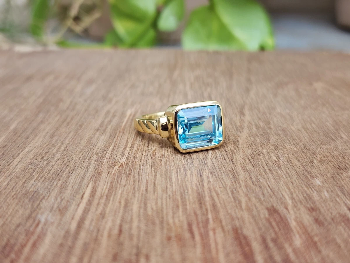 Ebay aquamarine deals ring