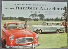 1959 Rambler American Brochure Club Sedan Wagon Nash AMC Excellent Original 59