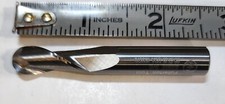 3/8" x 1" LOC 2 Flute Carbide Ball End Mill 2-1/2" OAL Fullerton Tool 
