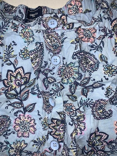 Preowned- Gap Kids Button Front Floral Skirt Girls (Size S/6-7) - Picture 2 of 5