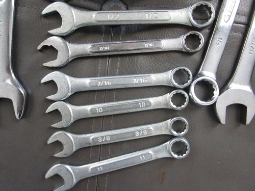 16-LOT DROP FORGED COMBINATION WRENCHES -1 JH Wm Adjust 4" USA - Picture 11 of 13
