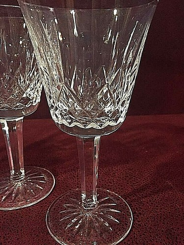 4er Set Atemberaubende Waterford Lismore Kelche Wein Wasser Saft Gläser Signiert - Bild 2 von 5