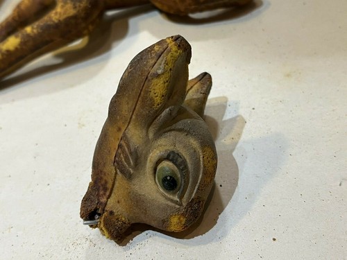 WHO KILL BAMBI ca. 50er/60er Jahre Stofftier kabelgebunden Disney Bambi PUPPENTEILE - Bild 4 von 10
