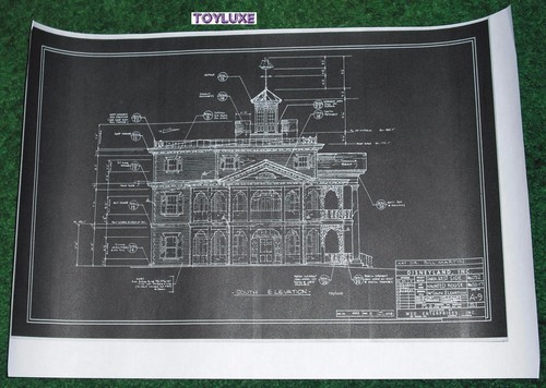 2- Disneyland HAUNTED HOUSE Disney Blue Prints!! Inside & Out Copies! - Picture 11 of 12