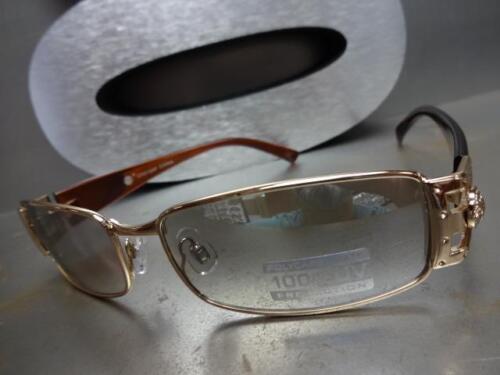 Men's CLASSIC VINTAGE RETRO Style SUN GLASSES Gold Frame Clear Lens Mirror Tint - Picture 7 of 10
