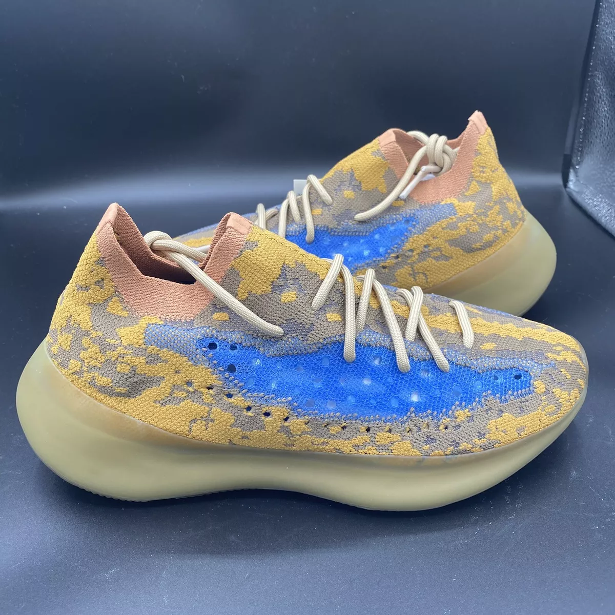 Adidas Yeezy Boost 380 Blue Oat Non-Reflective Mens 10 Q47306 Sneakers Shoes