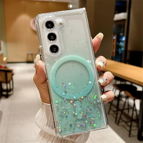 Hülle für Samsung Galaxy Z Fold 6 Fold 5 4 3 Magsafe Gradient Glitzer Klar Cover - Bild 12 von 12