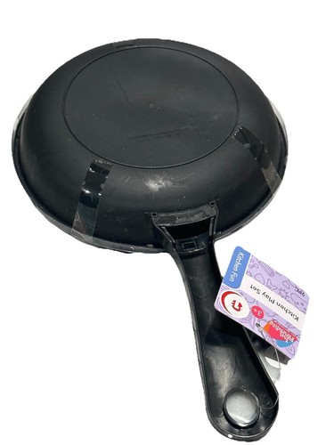 Kids Pretend to Play Kitchen Toy Set Plastic Frying Pan 9 pcs Hamburger Fries - Picture 4 of 4