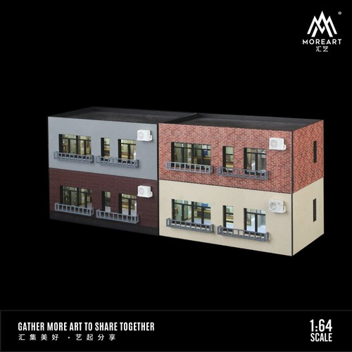 1/64 Auto Garage Modell Stadt Straßenansicht Gebäude Erhöhung Szene Modell Diorama - Bild 6 von 31