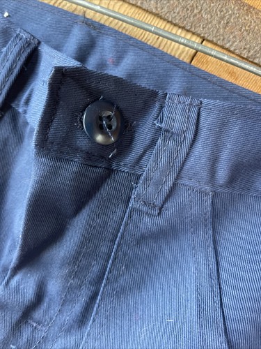 NWT 1979 Vintage Mr Leggs Boys Blue Pocket Cargo Flared Slim 23 Jeans Size 10 - Picture 6 of 8