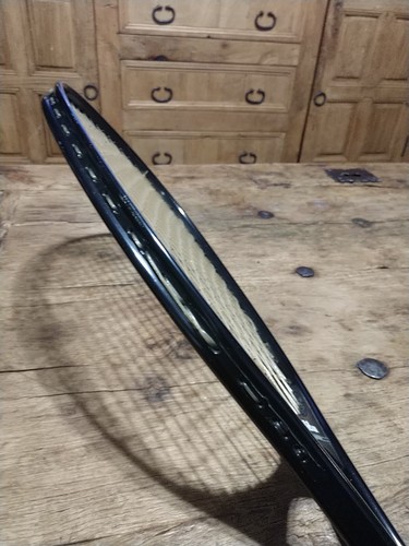 Vintage Wilson Defender Tennis Racquet 4-3/8" With Original Leather Grip & Cover - Bild 5 von 8