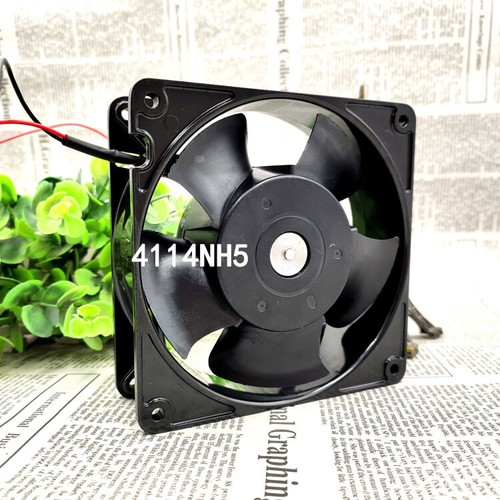 Used tested ebm-papst 120x120x38mm 4114NH5 1.9A 46W DC24V metal Axial flow fan - Picture 2 of 7