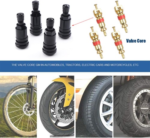 4 x Metal Valves Universal for 11.3 mm Alloys Wheels Bolt In Tyre Valve - Picture 2 of 13