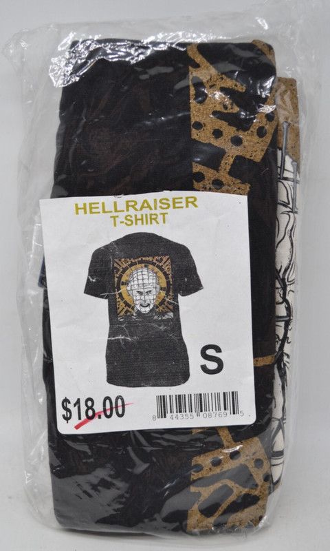 NEW  PIN HEAD HELLRAISER SMALL BLACK T SHIRT