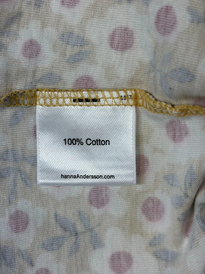 Hanna Andersson Size 110 Small Girls Spring Summer Top Golden Yellow Red - Image 4 of 4