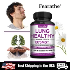 Lung Health -Lung Cleanse & Detox-Support Clear Lungs a Healthy Lungs 120 Caps