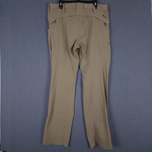 Pantalones estoicos para hombre grandes (se adapta a 36x33) beige softshell técnico senderismo Gorpcore - Imagen 10 de 15