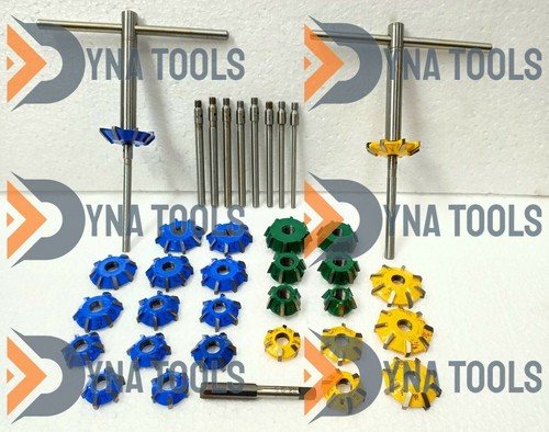 43x VENTIERSITZFRÄSER SET HARTMETALLBESTÜCKT CHEVY,FORD,CHRYSLER,GMC,HEMI KÖPFE - Picture 3 of 12