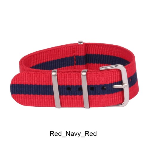 12 14mm 16mm 18mm 20mm 22mm 24mm Solid Stripe nato Wrist Nylon Watch Strap Band - Picture 50 of 56
