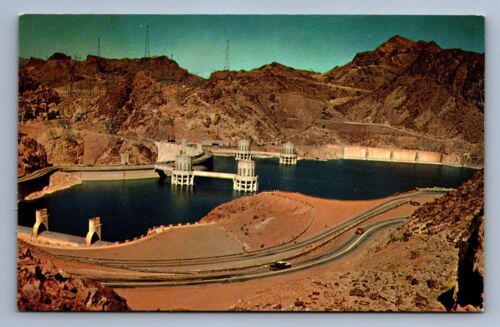 Postcard Vtg Nevada Hoover Boulder Dam Water Power Engineering