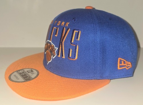 New York Knicks Two Tone Orange/Blue 9FIFTY Snapback NEW New Era Hat Adult - Picture 2 of 9