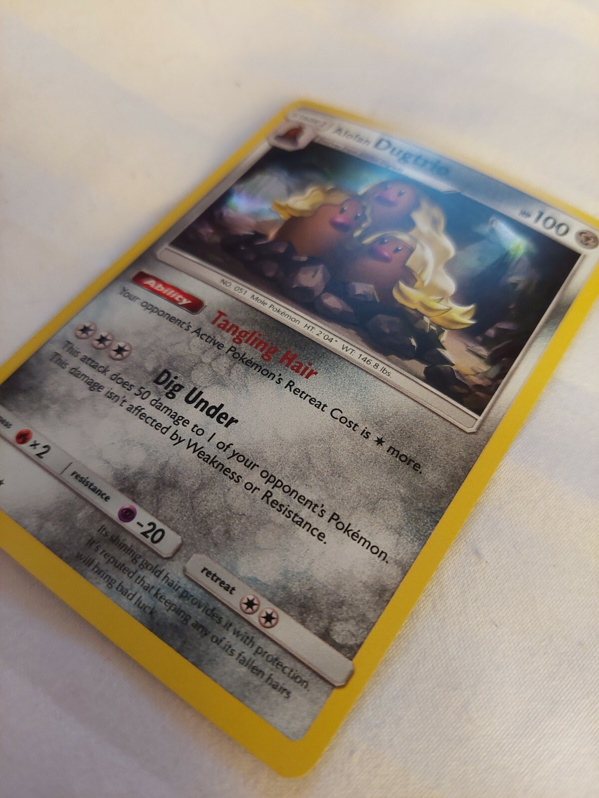 Alolan Dugtrio (87/149) Holographic Pokemon card