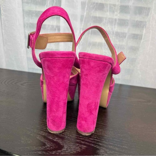 Steve Madden Jillyy Tacchi in pelle scamosciata fucsia. Taglia 9,5 - Foto 6 di 9