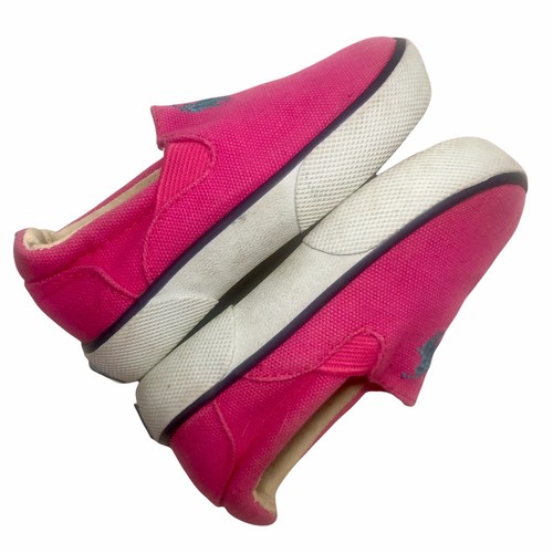 POLO by Ralp Lauren Baby Girl’s Canvas Slip On Sneakers Hot Pink US 5 - Picture 6 of 9