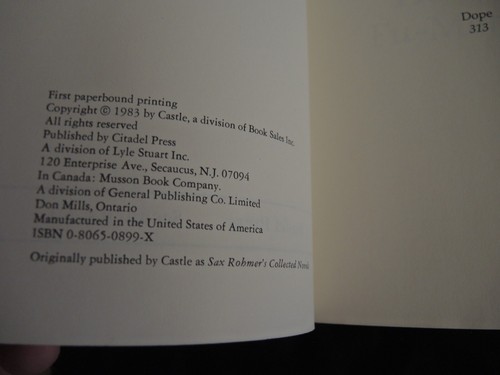 FU MANCHU Collected Novels by Sax Rohmer (First paperbound Edition) - Picture 2 of 3