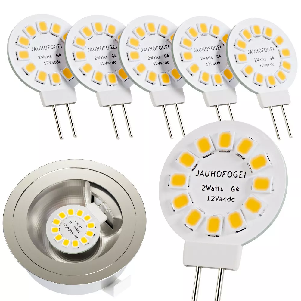 røgelse syg vedvarende ressource G4 LED bulbs, Side Pin Disc 2W t3 led replacement for 20W halogen bulb, 12V  24V | eBay