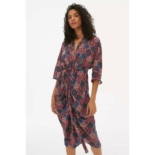 NWT Anthropologie Miska Midi Dress In Plum Size Medium