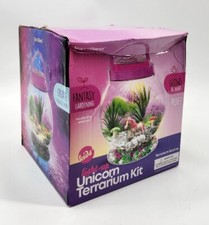 Dan  Darci Light up Unicorn Terrarium Kit for Kids, Fantasy Mini Garden
