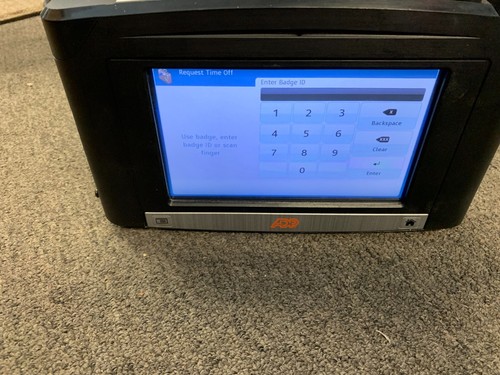 KRONOS ADP INTOUCH 9000 TIME CLOCK 8609000-428-427-price For 1 - Picture 8 of 10