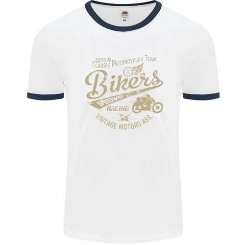 Motero Speedway Carreras Hombre Ringer Camiseta - Imagen 2 de 29