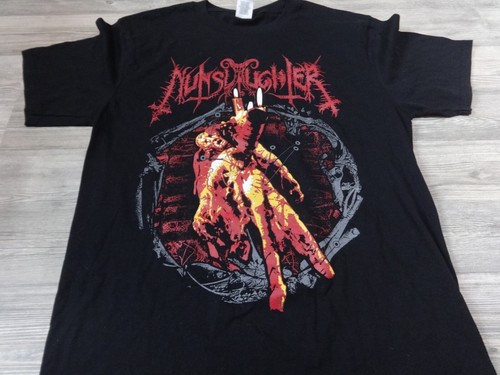 Nunslaughter Black Metal Shirt L Gildan Sadistik Exekution Archgoat Beherit XX - Imagen 2 de 3