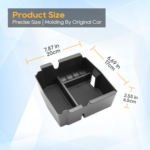 RUIYA Car Center Armrest Storage Tray Organizer Box For 2018-2025 Jeep Wrangler - Bild 7 von 8