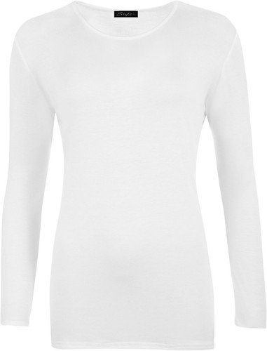 Neu Kinder Langarm Uni Basic Oberteil Mädchen Jungen T-Shirt Crew Uniform Tee 5-13 - Bild 19 von 20