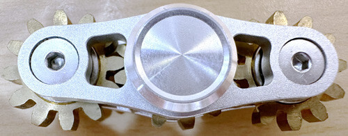 Fidget Spinner Metall Zahnräder Antistress Konzentration Messing Zahnrad TOP - Bild 2 von 3