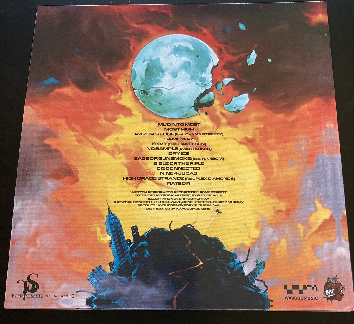 ROME STREETZ FUTUREWAVE Razor's Edge Black Vinyl LP daniel