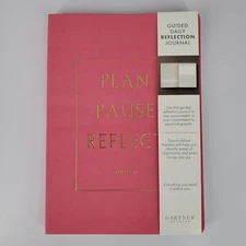 Plan, Pause + Reflect Journal - Fuchsia - Guided Daily Reflection Journal