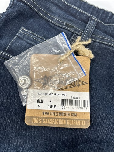 Street and Steel Oakland Riding Jeans - Women’s size 8 - Navy - Armor Included - Bild 5 von 11